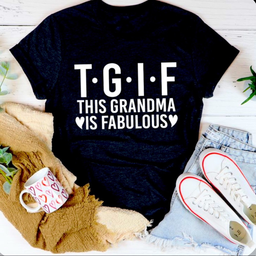 Cute grandma/nana/mimi tee tshirt! Customizable- NEW made to order- short sleeve